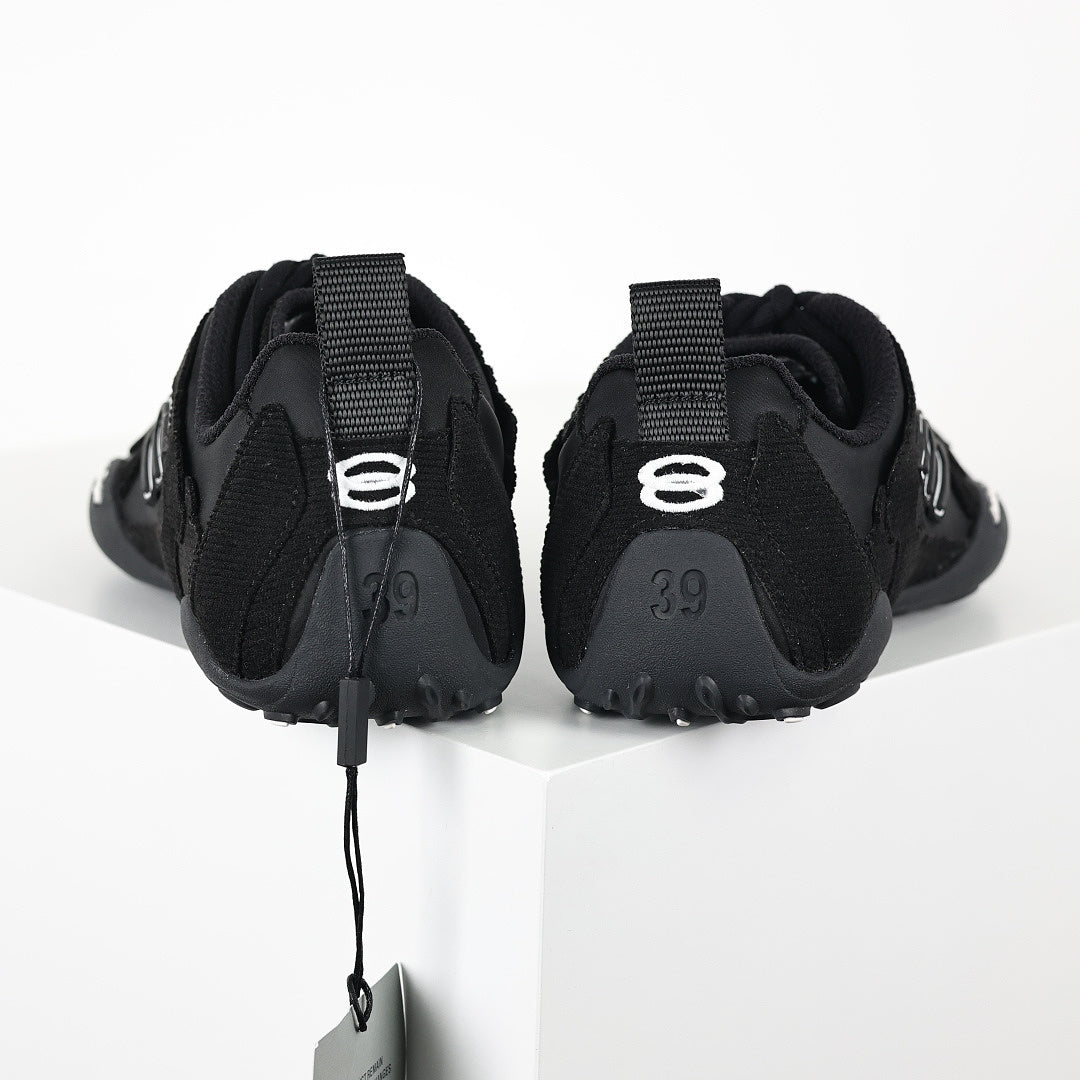 Balenciaga Low-Top Lace-Up Sneaker – All Black