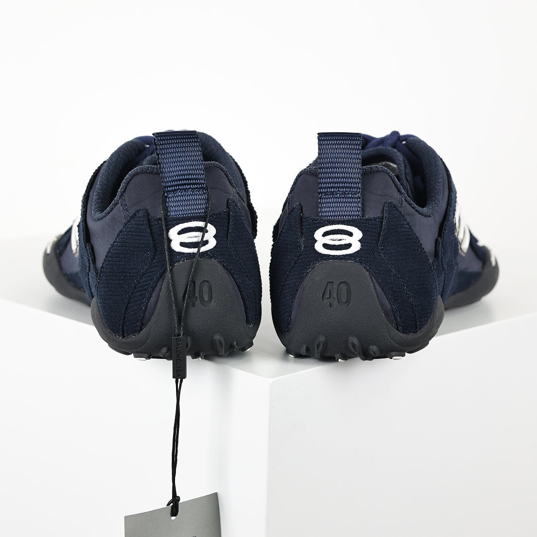 Balenciaga Low-Top Lace-Up Sneaker – Navy Blue