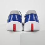 Prada Blue & Silver Low-Top Sneakers