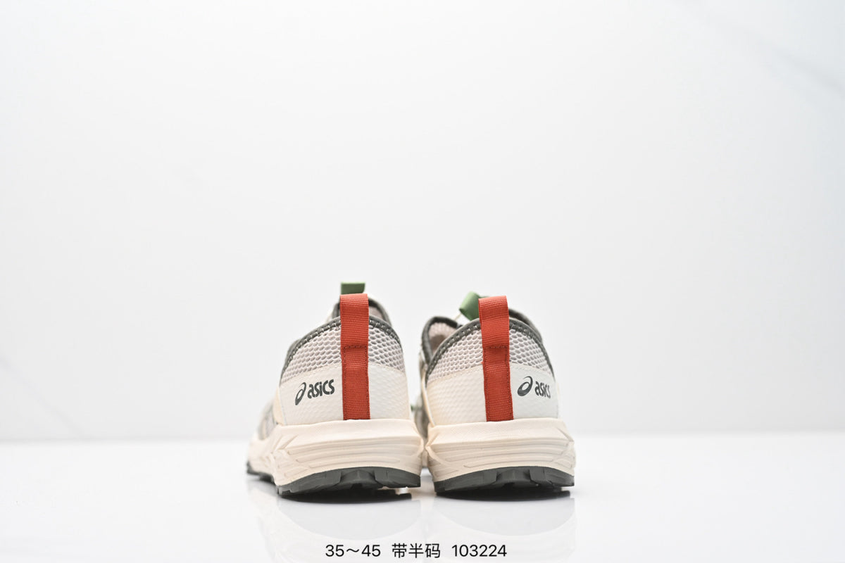 ASICS Trail Running Shoes - Cream Orange Burgundy
