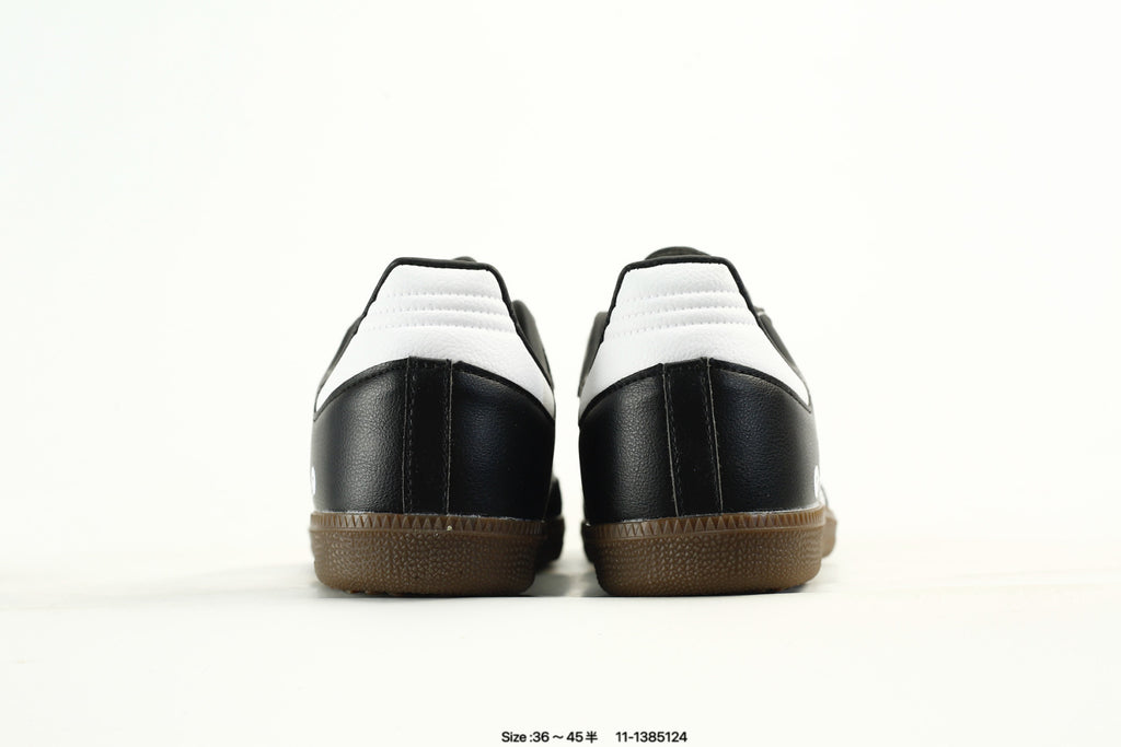adidas Samba Black & White Sneakers with Contrast Toe and Panda Detail