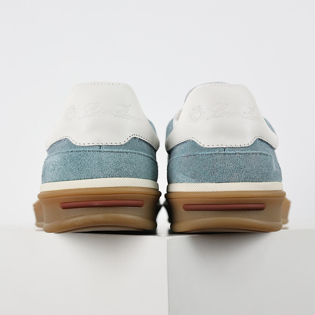 Loro Piana Light Blue Lace-Up Sneakers