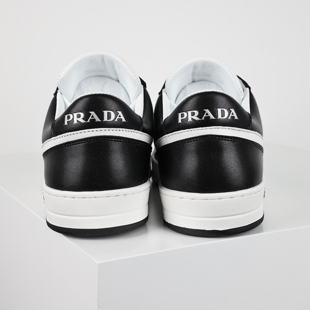 Prada Black & White Low-Top Sneakers