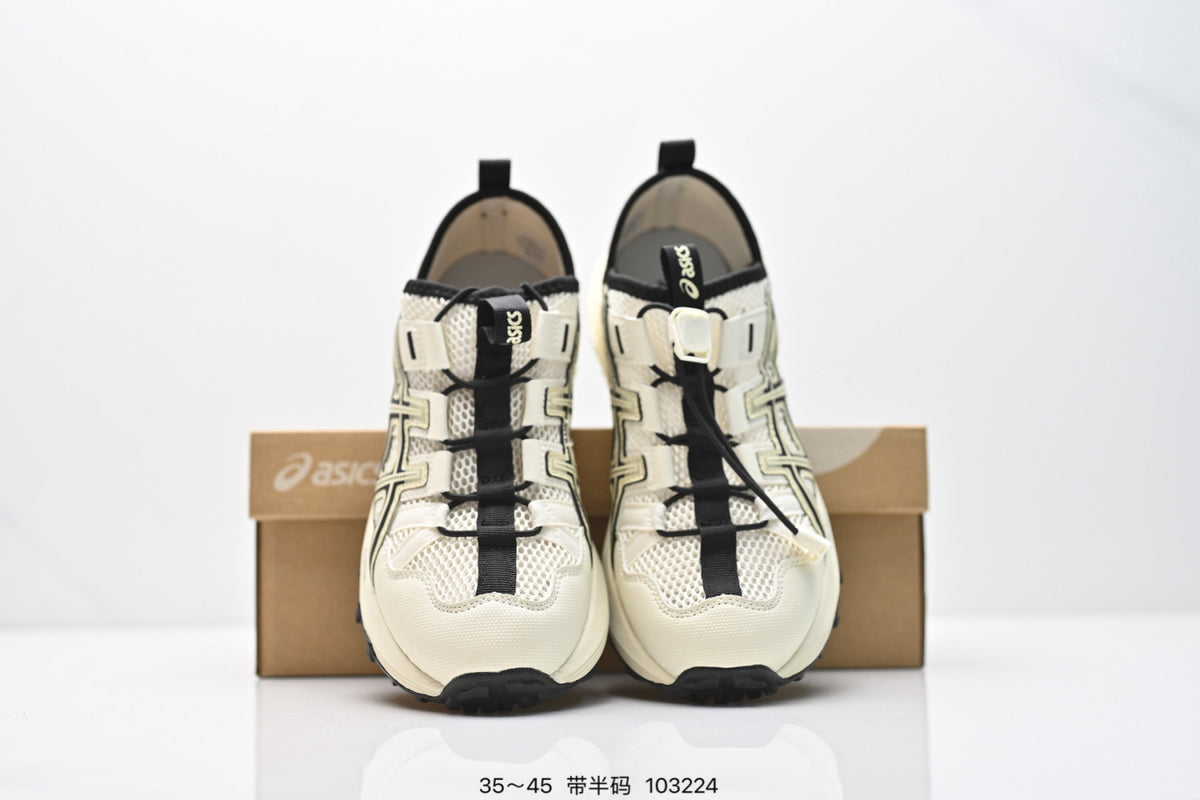 ASICS Trail Running Shoes - Cream Orange Burgundy