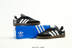 adidas Samba Black & White Sneakers with Contrast Toe and Panda Detail