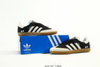 adidas Samba Black & White Sneakers with Contrast Toe and Panda Detail