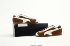 PUMA Brown & White Low-Top Sneakers