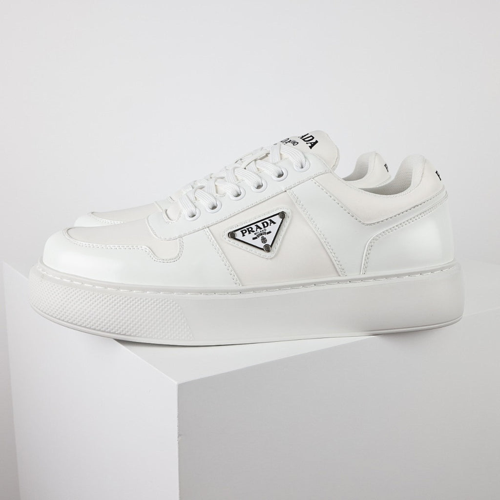 Prada White Low-Top Sneakers