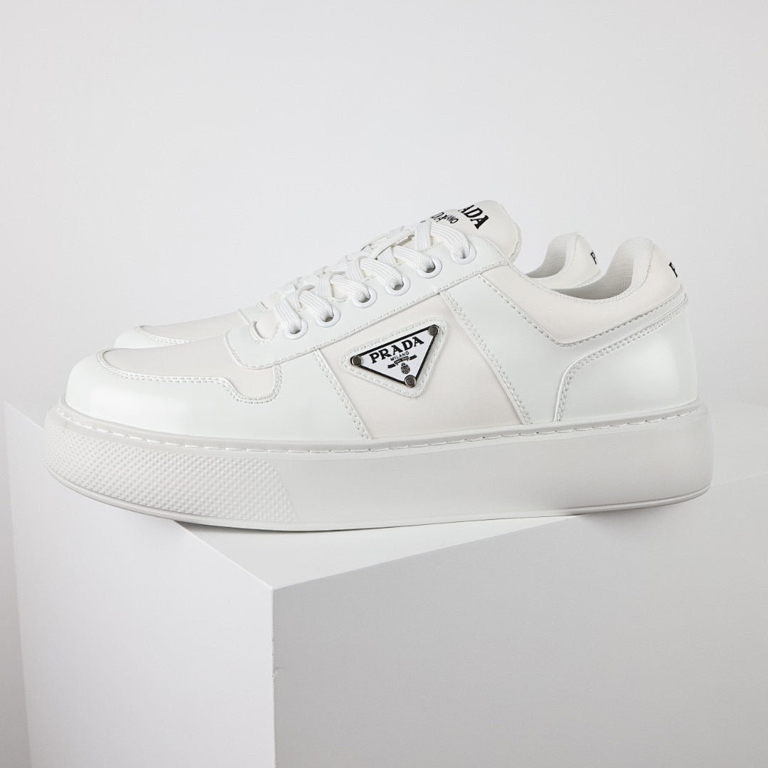 Prada White Low-Top Sneakers