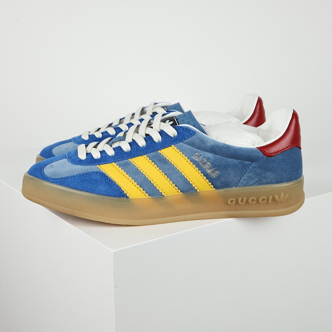 Gucci x adidas Gazelle Sneakers – Blue & Yellow