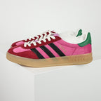 Gucci x adidas Gazelle Sneakers – Pink & Burgundy