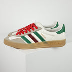 Gucci x adidas Gazelle Sneakers – White, Green & Red