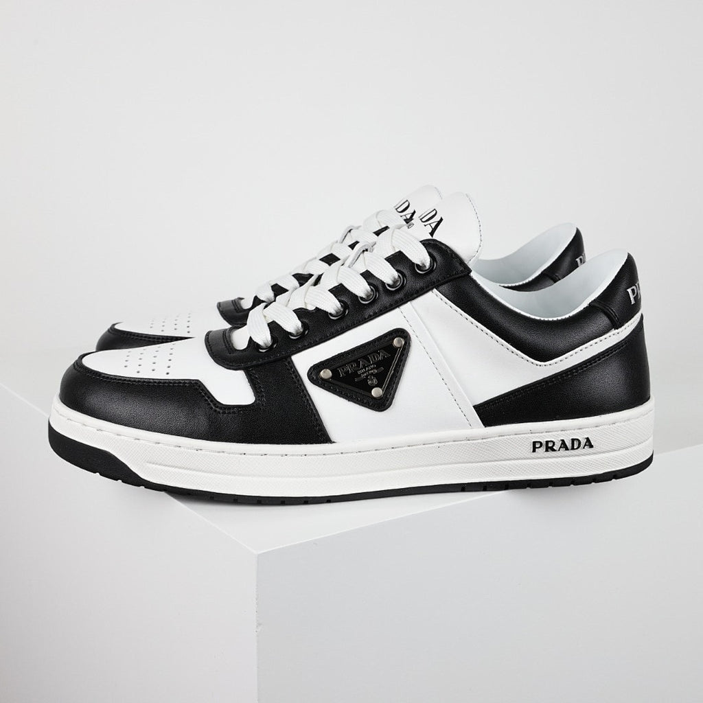 Prada Black & White Low-Top Sneakers