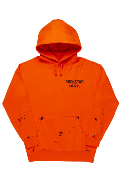 Raffer Orange Graphic Hoodie - image 1